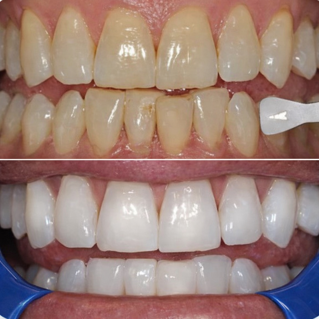 Bleaching vorher nachher Zahnart Berlin Lichtenberg | Zahnarztpraxis Dr. Anne Kehler in Lichtenberg Bild Bleaching vorher nachher Zahnart Berlin Lichtenberg