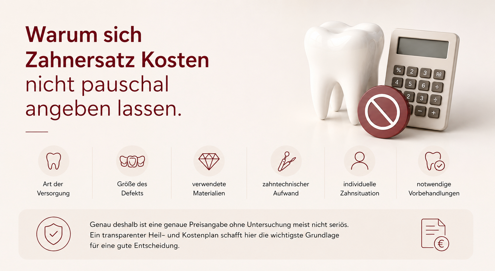 Bild warum Zahnersatzkosten nicht pauschal sind Zahnarzt Berlin Lichtenberg | Zahnarztpraxis Dr. Anne Kehler in Lichtenberg Bild warum Zahnersatzkosten nicht pauschal sind Zahnarzt Berlin Lichtenberg